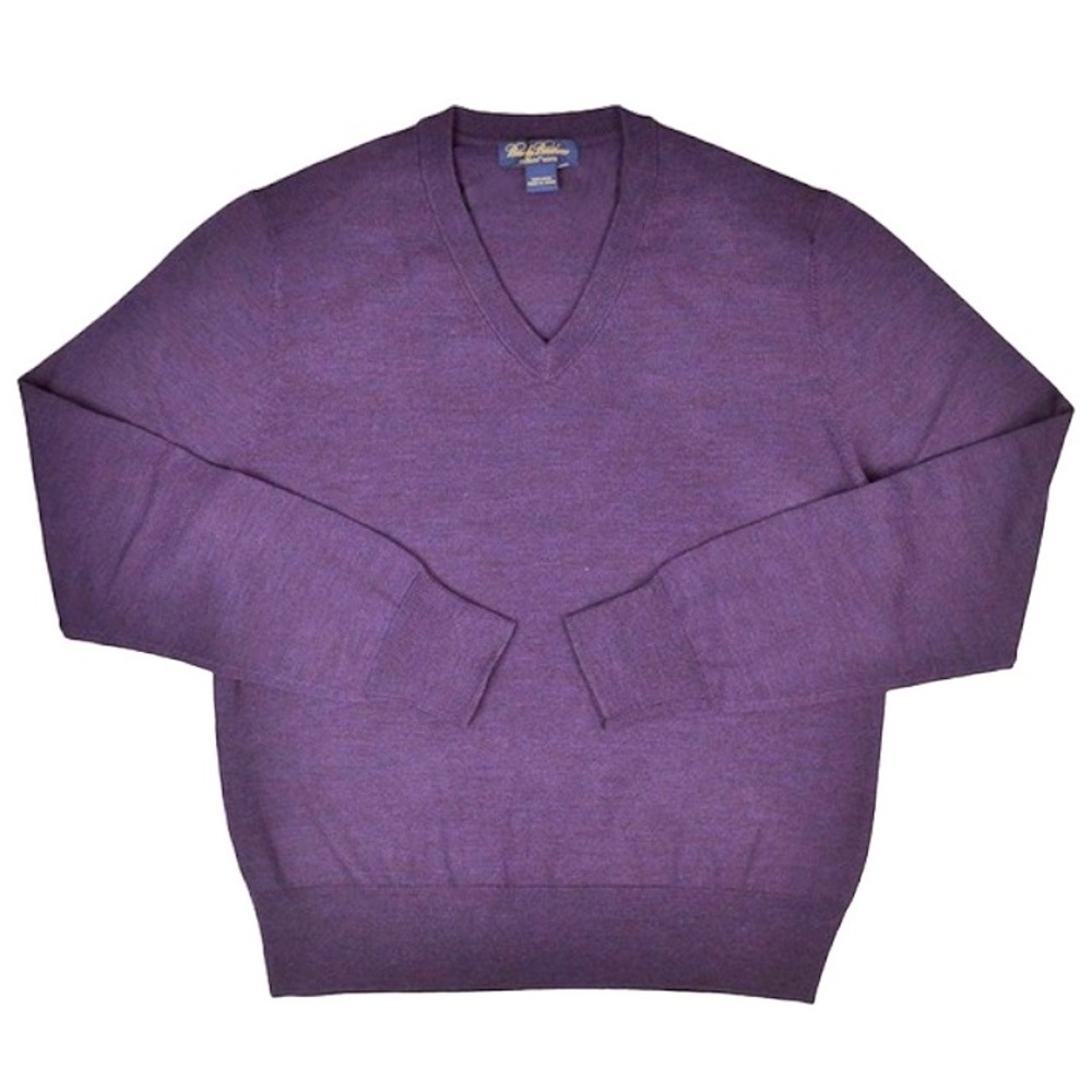 Brooks Brothers 100% Lambswool VNeck Sweater Large